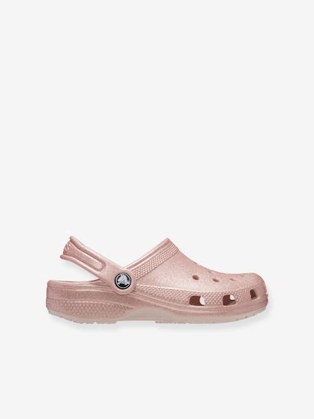 Sabots enfant 206993 Classic Glitter CROCS™ rose nude 