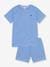 Kurzer Jungen Schlafanzug PETIT BATEAU, Ringelstreifen blau 