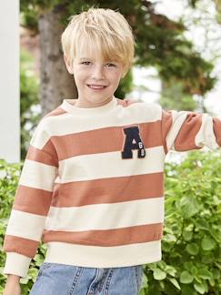 Junge-Jungen Sweatshirt mit Frottee-Patch Oeko-Tex