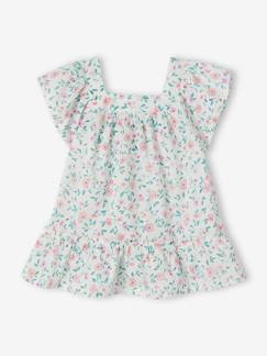 Baby-Kleid, Rock-Geblümtes Baby Kleid mit Schmetterlingsärmeln