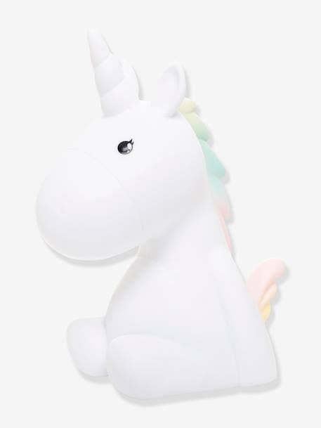 Veilleuse Licorne rechargeable - DHINK KONTIKI blanc 