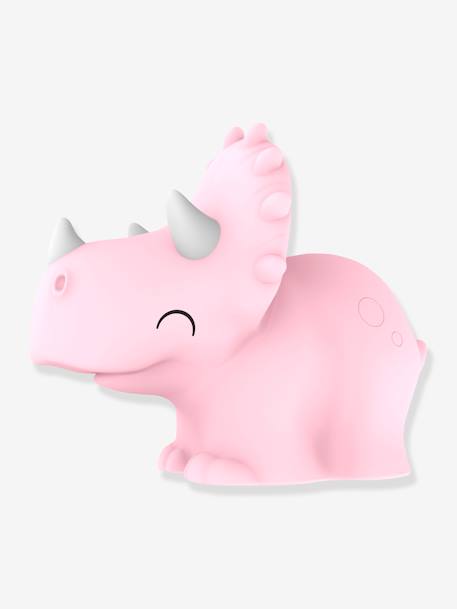 Softes Kinderzimmer Akku-Nachtlicht Triceratops ROXY DHINK rosa 