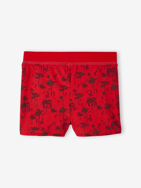 Lot de 2 shorties de bain garçon rouge imprimé 