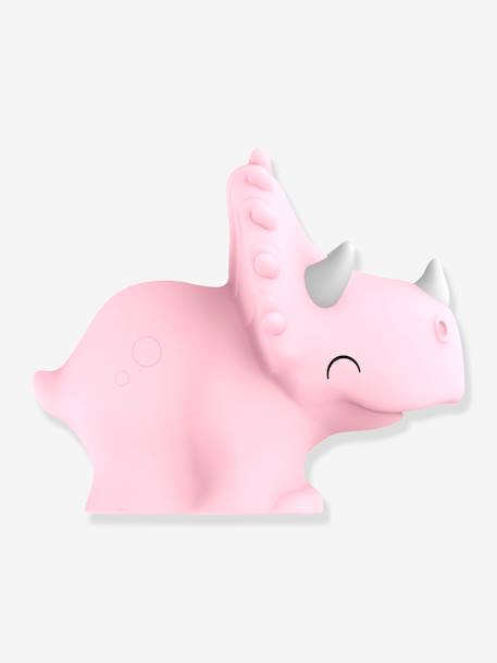 Softes Kinderzimmer Akku-Nachtlicht Triceratops ROXY DHINK rosa 