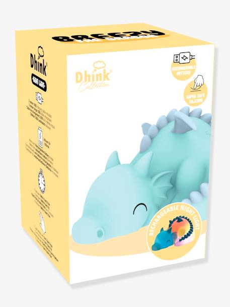 Veilleuse souple rechargeable Breezy le dragon - DHINK KONTIKI bleu 
