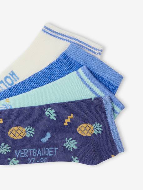 4er-Pack Jungen Socken Oeko-Tex azurblau 