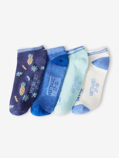 4er-Pack Jungen Socken Oeko-Tex azurblau 