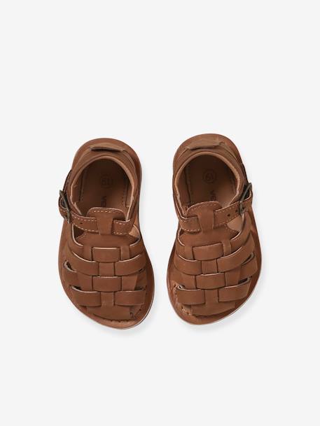 Baby Riemensandalen braun+marine 