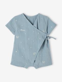 Pyjashort en gaze de coton bébé personnalisable
