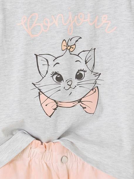 Ensemble fille T-shirt + short Disney® Marie Les Aristochats rose pâle 