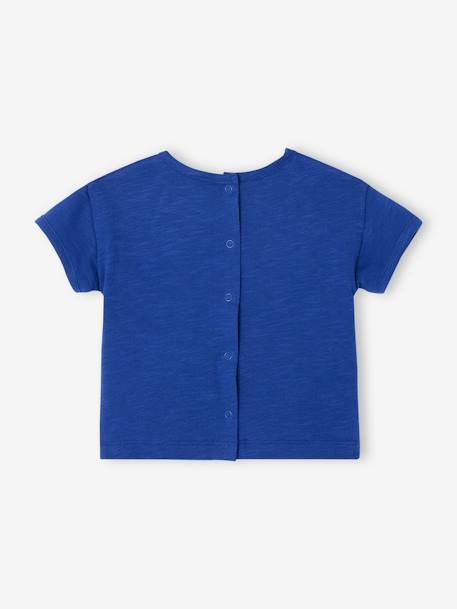 Tee-shirt soleil bébé manches courtes bleu roi 