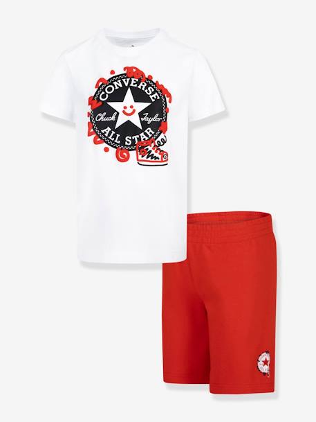 Ensemble t-shirt + bermuda garçon CONVERSE blanc 