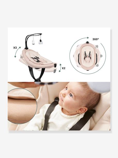 Elektrische Babywippe Swoon Evolution Connect BABYMOOV beige 