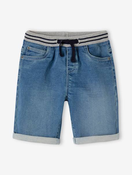 Jungen Shorts mit Schlupfbund, Denim-Look blue stone+double stone+grauer denim 