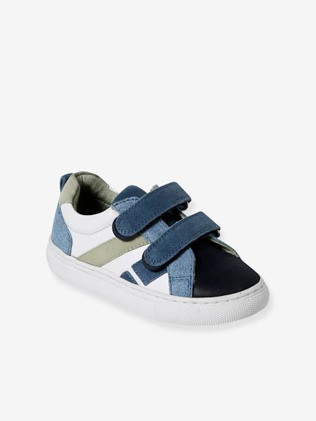Jungen Klett-Sneakers, Anziehtrick marine+set blau 