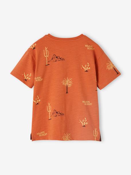 Tee-shirt motif désert garçon abricot 