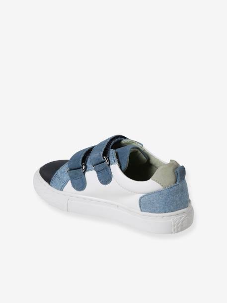 Jungen Klett-Sneakers, Anziehtrick marine+set blau 