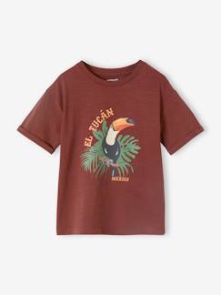 Junge-T-Shirt, Poloshirt, Unterziehpulli-T-Shirt-Jungen T-Shirt mit Tukan-Print Oeko-Tex