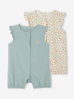 La valise maternité-Bébé-Pyjama, surpyjama-Lot de 2 combi-shorts naisssance