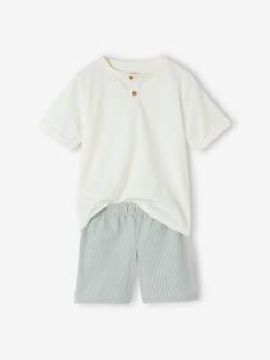 Jungen Sommer-Schlafanzug, personalisierbar Oeko-Tex