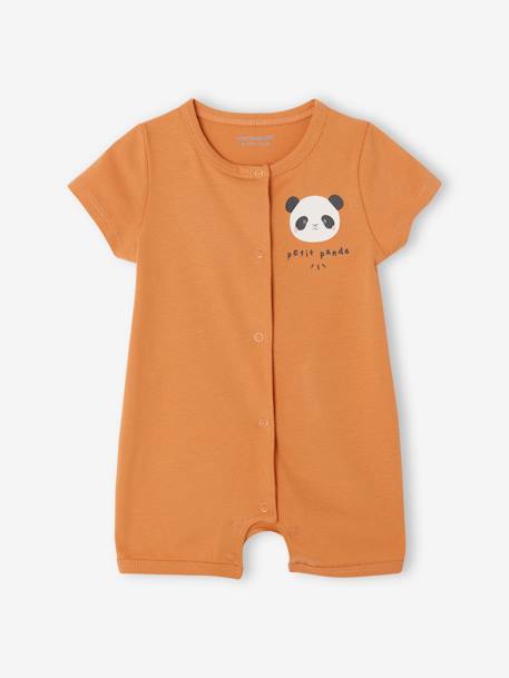 Lot de 2 combi-shorts naissance orange 