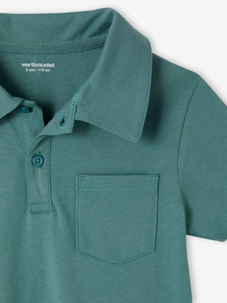 2er-Pack Jungen Poloshirts, Kurzarm aqua+pack blau 