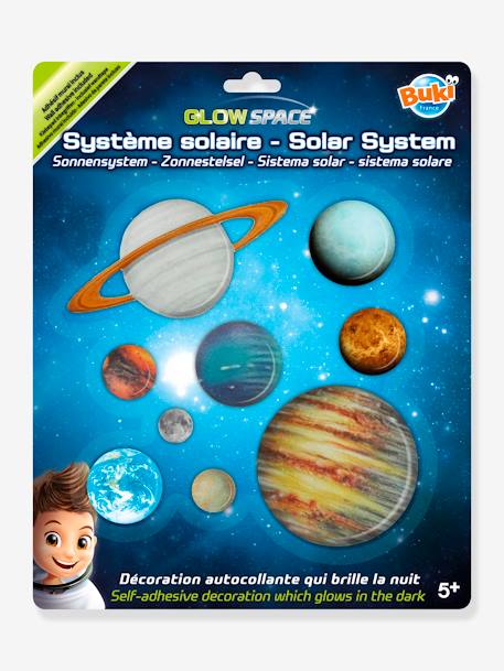 Système Solaire - Planètes phosphorescentes à coller - BUKI multicolore 