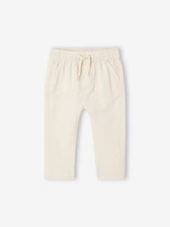Bébé-Pantalon, jean-Pantalon léger en lin et coton bébé