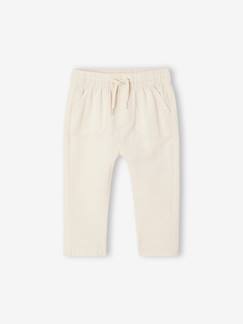 Bébé-Pantalon, jean-Pantalon léger en lin et coton bébé