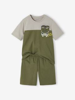 Junge-Pyjama, Overall-Kurzer Jungen Schlafanzug, Krokodil Oeko-Tex