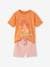 Kurzer Jungen Schlafanzug mit Palmen Oeko-Tex aprikose 