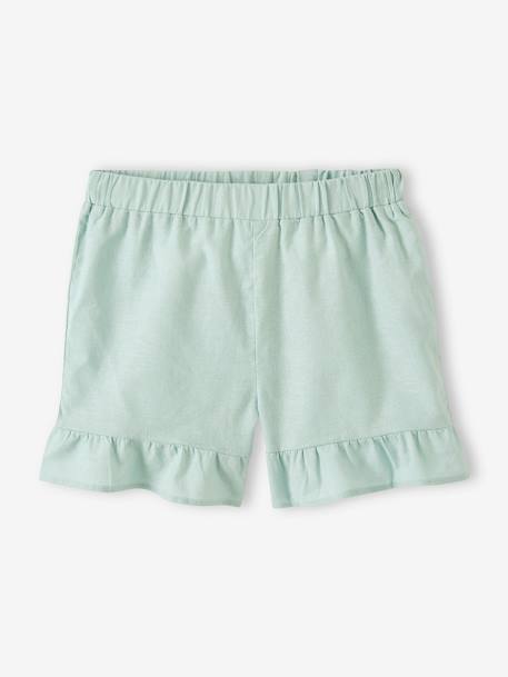 Mädchen Volantshorts aqua 