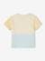 Tee-shirt colorblock bébé 'Happy summer' bleu ciel 