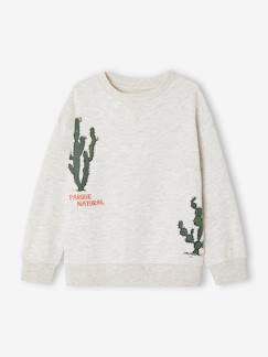 Junge-Jungen Sweatshirt, Kaktusprint