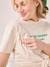 T-shirt grossesse et allaitement à message coton biologique écru 