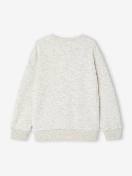 Jungen Sweatshirt, Kaktusprint beige meliert 