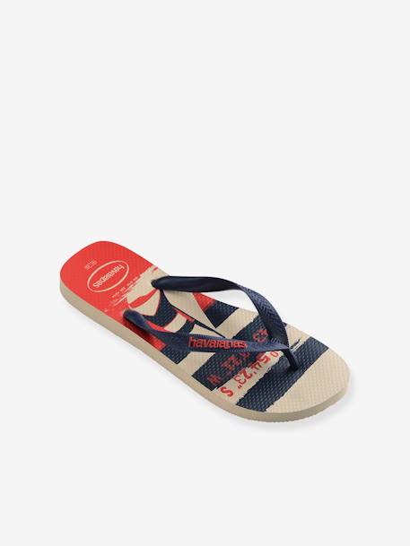 Kinder Zehenpantoletten Top Nautical HAVAIANAS beige bedruckt 