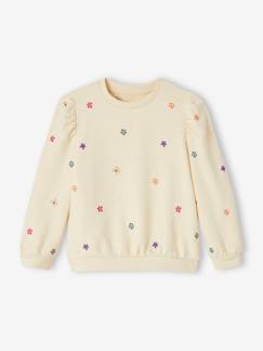 Mädchen-Pullover, Strickjacke, Sweatshirt-Mädchen Sweatshirt mit Blumenstickerei