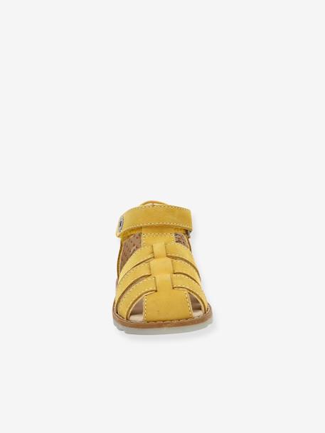 Sandales cuir bébé Nonopi 927622-10-7 KICKERS® jaune 
