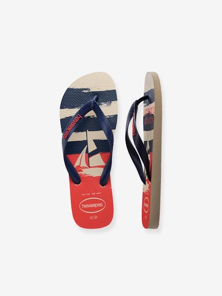 Kinder Zehenpantoletten Top Nautical HAVAIANAS beige bedruckt 