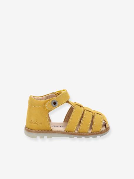 Sandales cuir bébé Nonopi 927622-10-7 KICKERS® jaune 