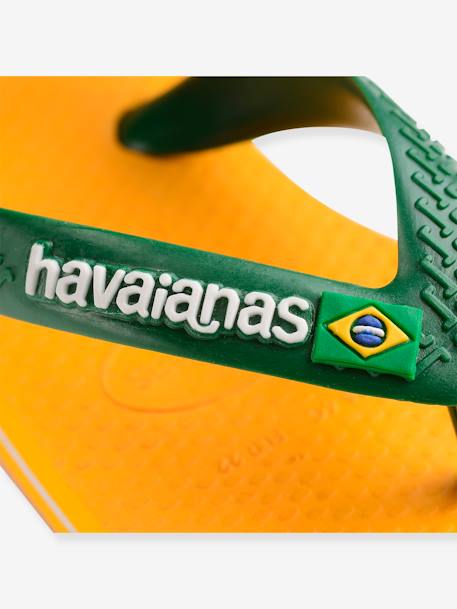 Baby Zehenpantoletten Brasil Logo II HAVAIANAS gelb 