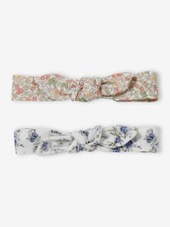 Bébé-Accessoires-Lot de 2 headbands bébé fille fleuris effet noué