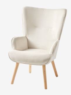 Chambre et rangement-Chambre-Chaise, tabouret, fauteuil-Fauteuil-Fauteuil d'allaitement fixe en velours côtelé