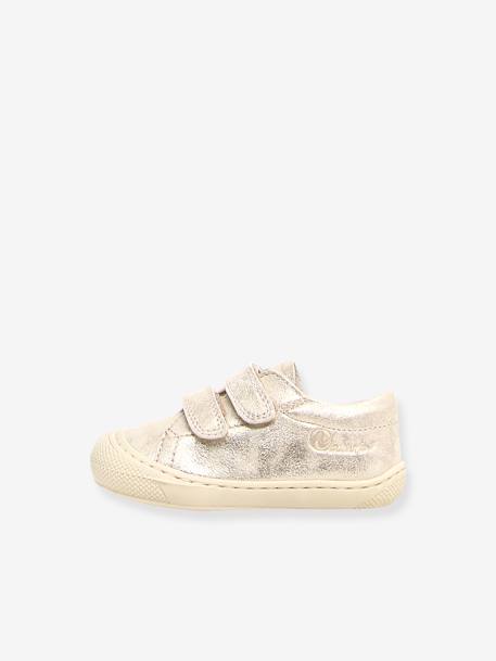 Baby Lauflernschuhe mit Klett Cocoon NATURINO silber 