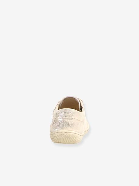 Baby Lauflernschuhe mit Klett Cocoon NATURINO silber 