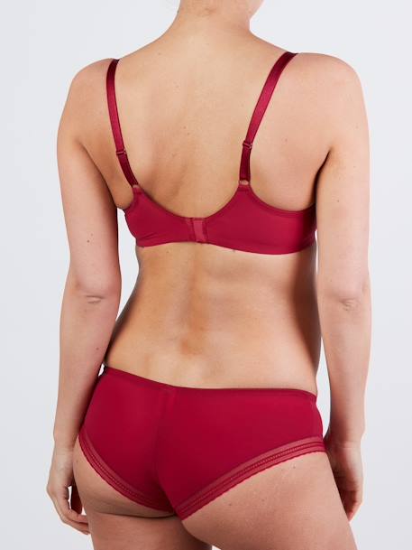 Shorty de grossesse taille basse Milk Cache Coeur bordeaux 