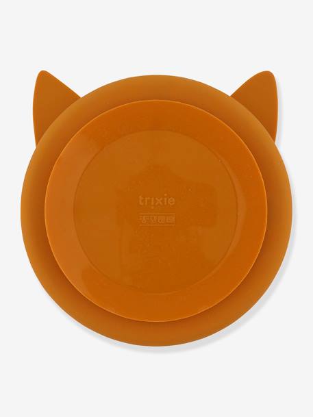 Assiette en silicone avec compartiments TRIXIE Animal jaune+orange+rose nude+vert 