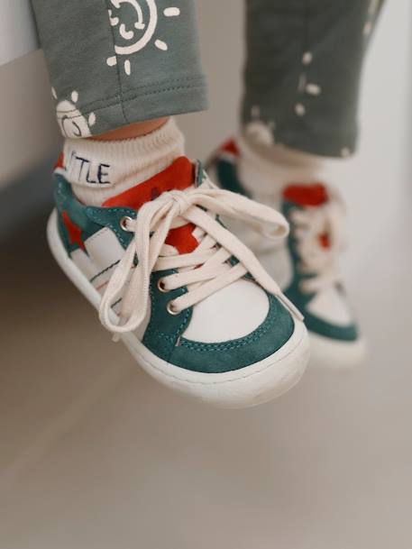 Baby Sneakers mit Reissverschluss wollweiß 