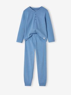Junge-Pyjama, Overall-Jungen Schlafanzug aus Slub-Jersey, personalisierbar Oeko-Tex